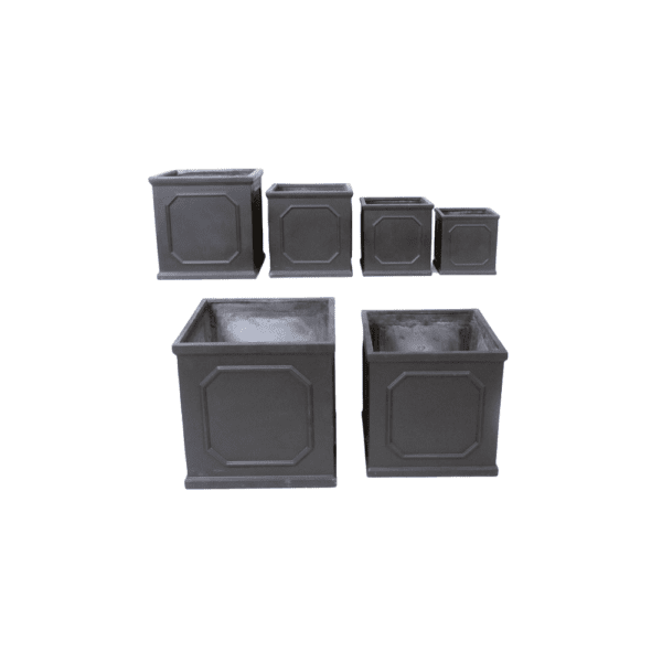 AP8524-SL SQUARE FRAME PLANTER SET OF 6