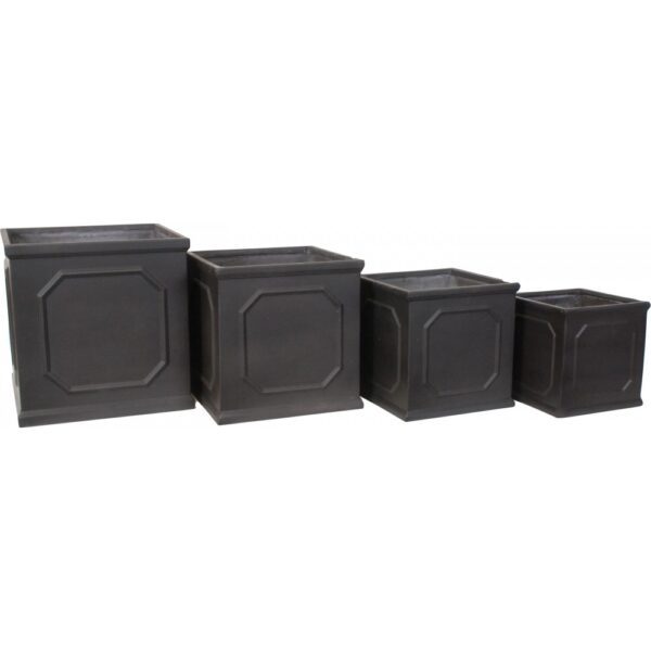 AP8524-SL SQUARE FRAME PLANTER SET OF 4
