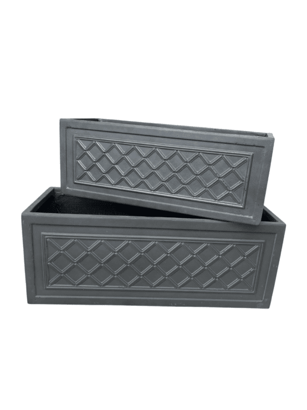AP8538-SL - LATTICE TROUGH - (SET OF 2)